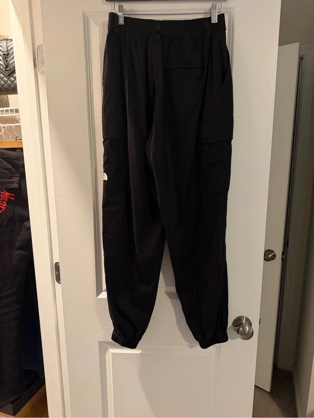 The North Face Black Cargo Joggers with Elastic Cuffs